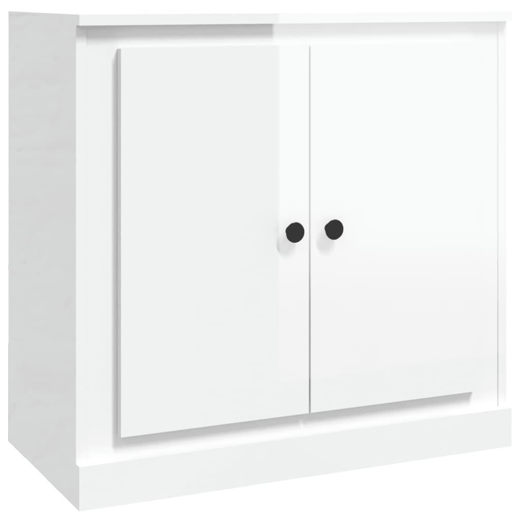 Credenza Bianco Lucido 70x35,5x67,5 cm in Legno Multistratocod mxl 126230