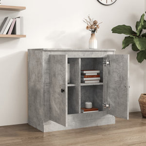 Credenza Grigio Cemento 70x35,5x67,5 cm in Legno Multistrato 816188