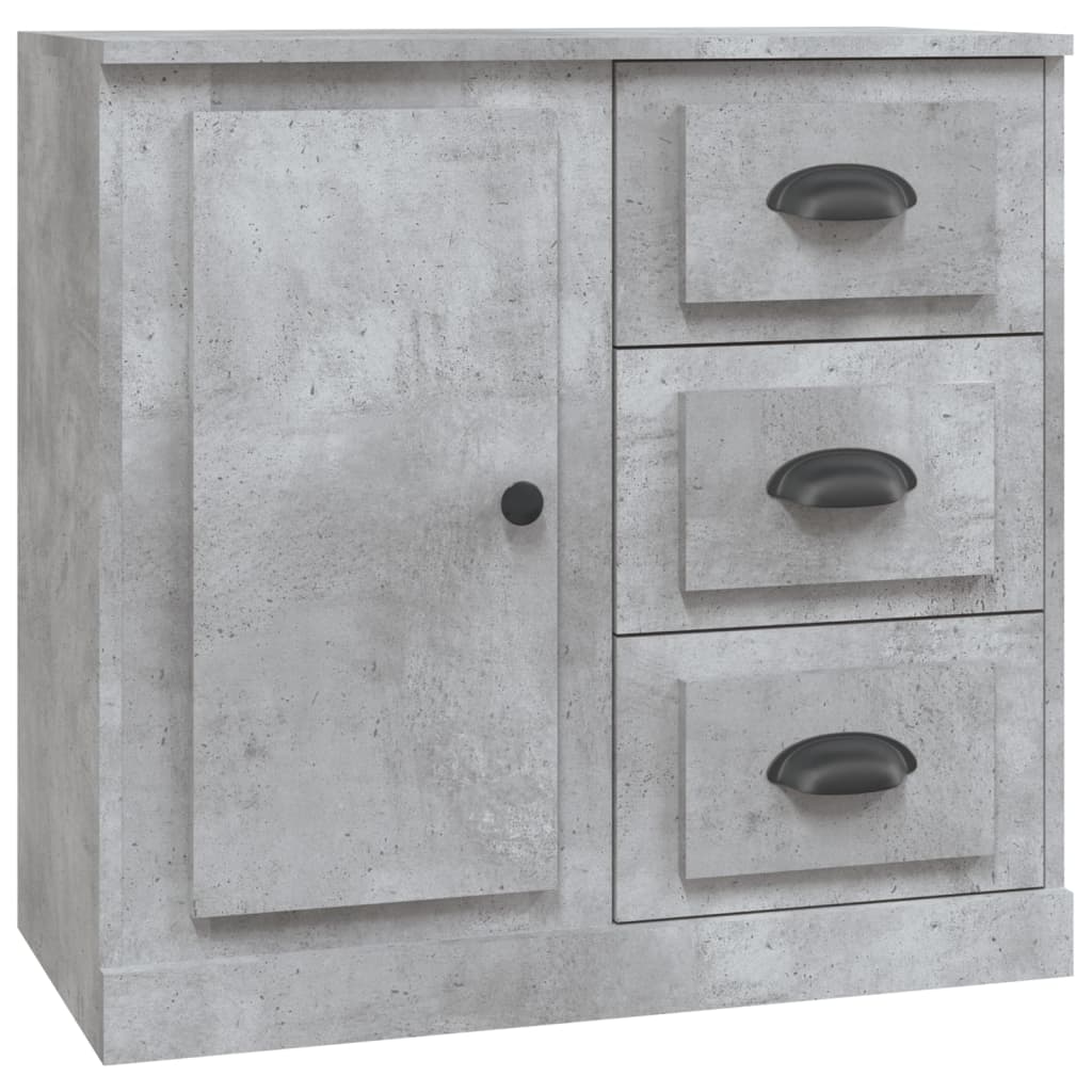 Credenza Grigio Cemento 70x35,5x67,5 cm in Legno Multistrato 816196