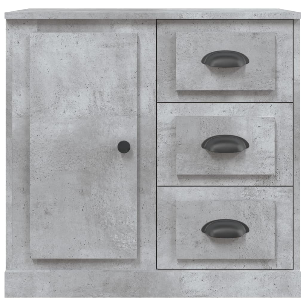 Credenza Grigio Cemento 70x35,5x67,5 cm in Legno Multistrato 816196