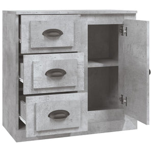 Credenza Grigio Cemento 70x35,5x67,5 cm in Legno Multistrato 816196