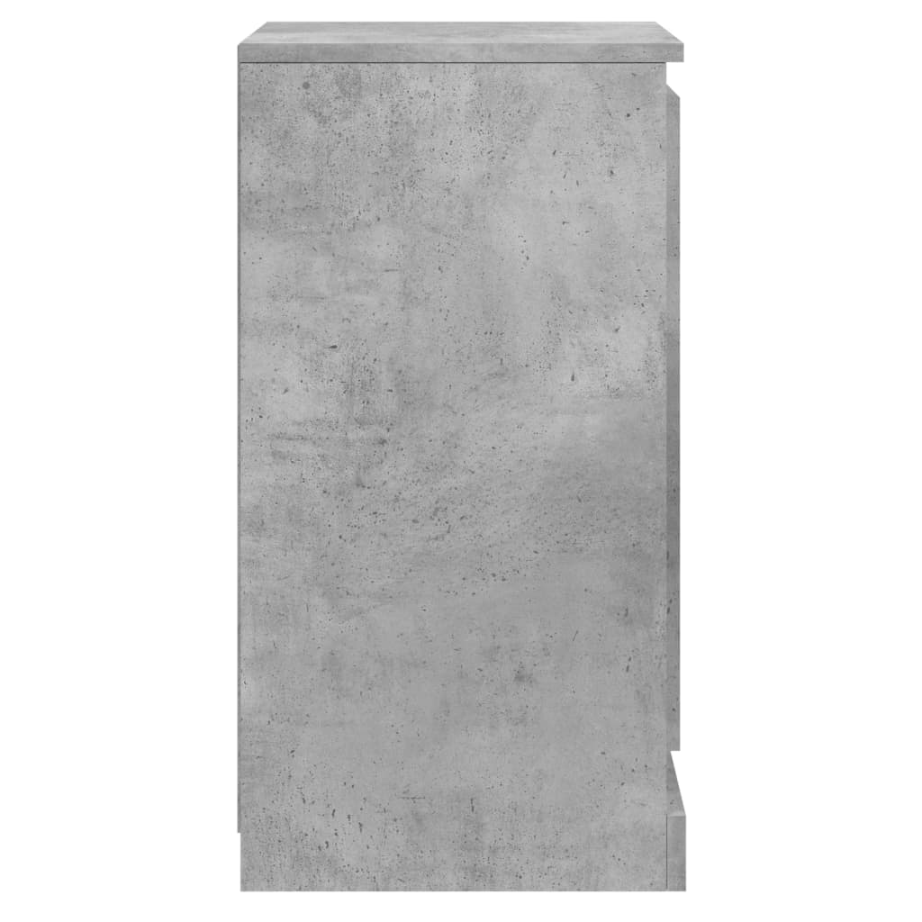 Credenza Grigio Cemento 37,5x35,5x67,5 cm in Legno Multistrato 816208