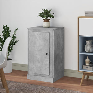 Credenza Grigio Cemento 37,5x35,5x67,5 cm in Legno Multistrato 816208