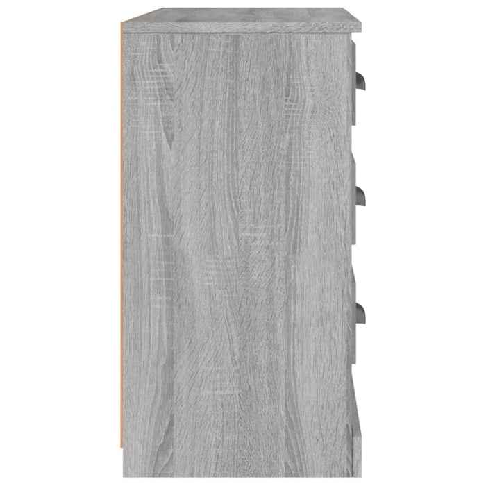 Credenza Grigio Sonoma 104,5x35,5x67,5 cm in Legno Multistrato 816238