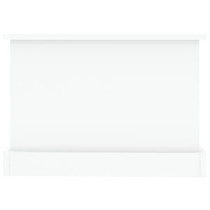 Tavolino da Salotto Bianco 90x50x35 cm in Legno Multistrato 816240