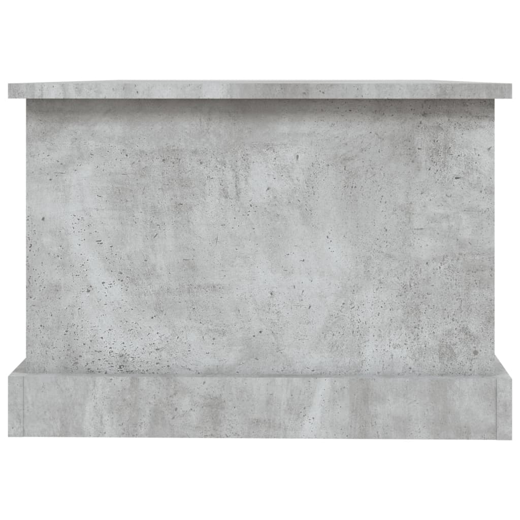 Tavolino Salotto Grigio Cemento 90x50x35 cm Legno Multistrato 816244