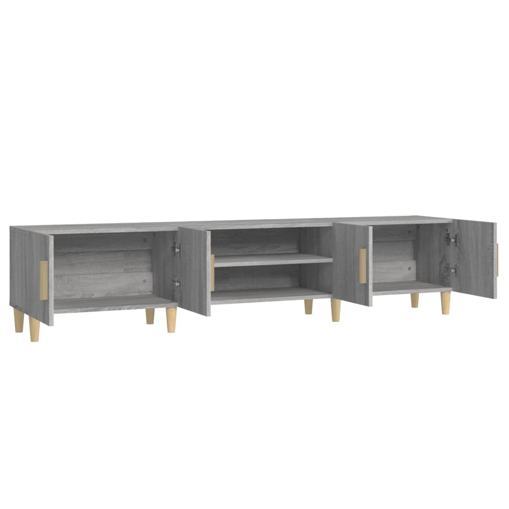 Mobile TV Grigio Sonoma 180x31,5x40 cm in Legno Multistrato 816262