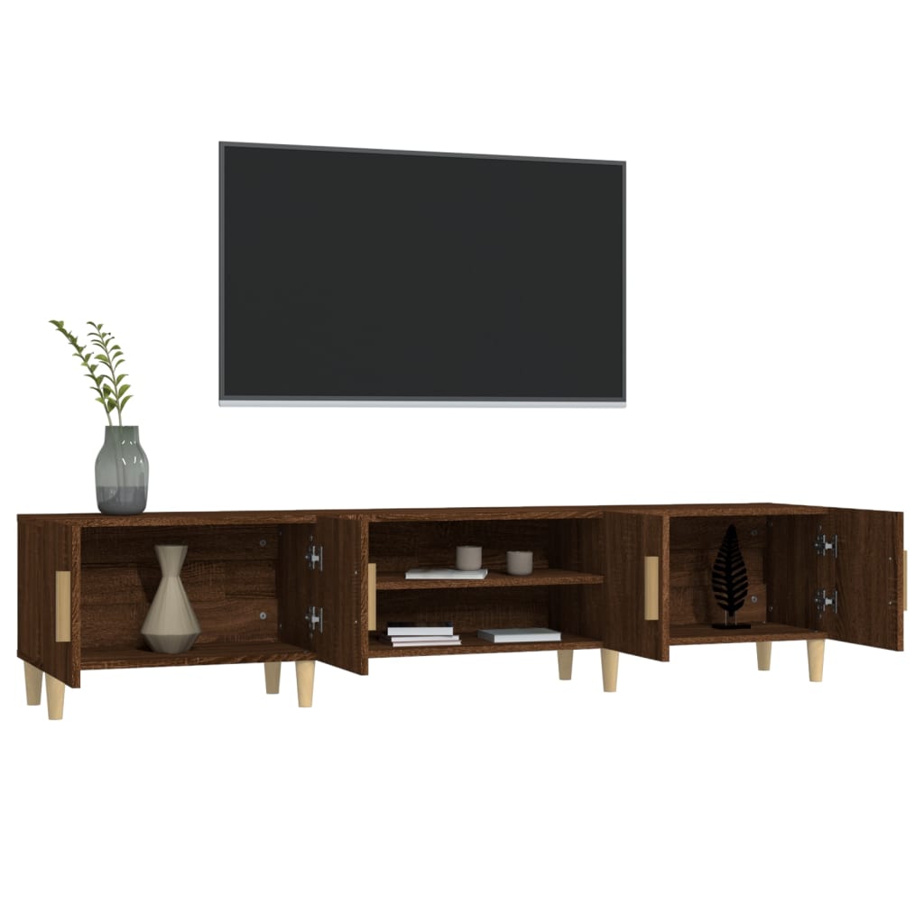 Mobile TV Rovere Marrone 180x31,5x40 cm in Legno Multistrato 816263