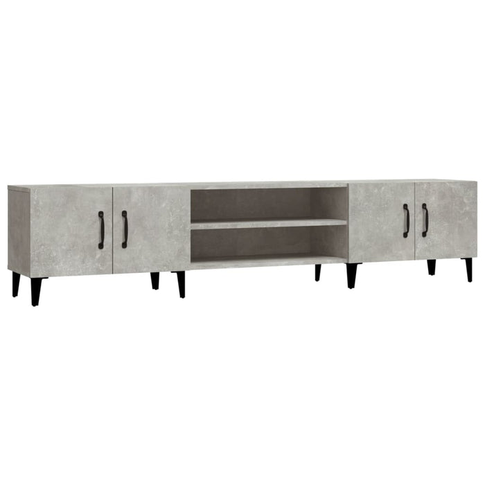 Mobile Porta TV Grigio Cemento 180x31,5x40 cm Legno Multistrato 816268