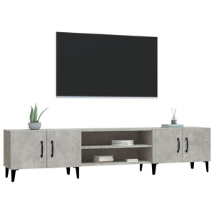 Mobile Porta TV Grigio Cemento 180x31,5x40 cm Legno Multistrato 816268