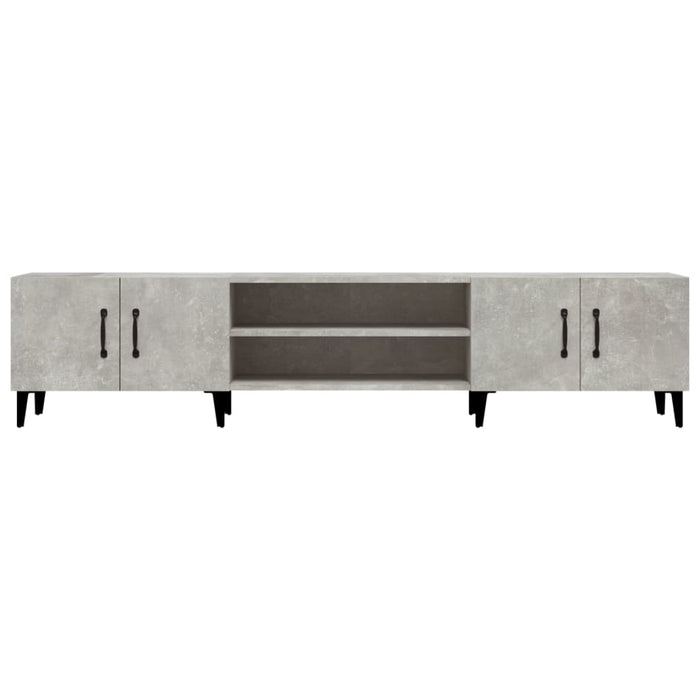 Mobile Porta TV Grigio Cemento 180x31,5x40 cm Legno Multistrato 816268