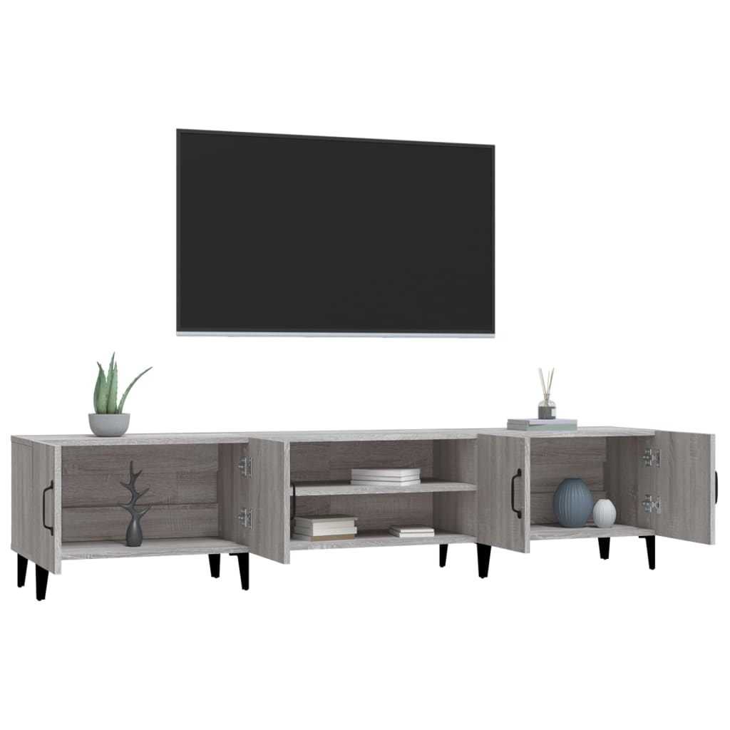 Mobile TV Grigio Sonoma 180x31,5x40 cm in Legno Multistrato 816270