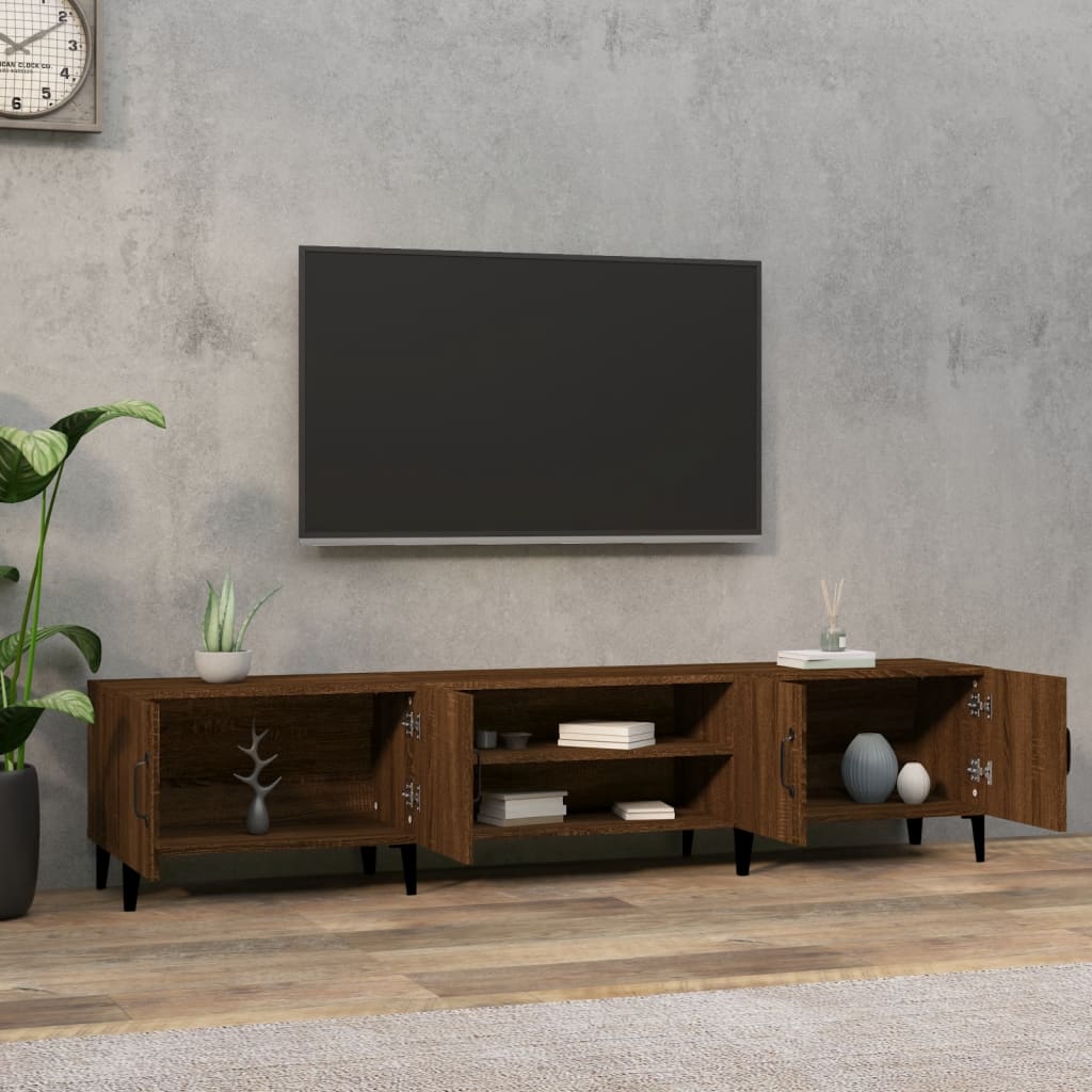 Mobile TV Rovere Marrone 180x31,5x40 cm in Legno Multistrato 816271