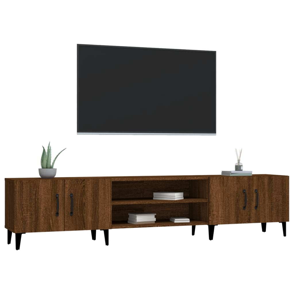 Mobile TV Rovere Marrone 180x31,5x40 cm in Legno Multistrato 816271