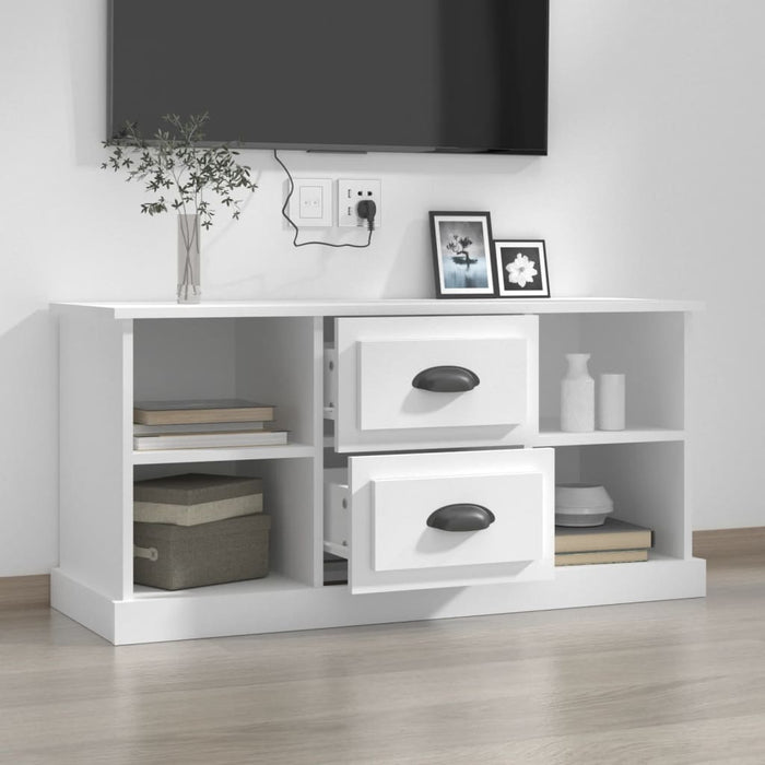 Mobile Porta TV Bianco 99,5x35,5x48 cm in Legno Multistratocod mxl 97203