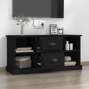 Mobile Porta TV Nero 99,5x35,5x48 cm in Legno Multistrato 816273