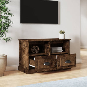 Mobile Porta TV Rovere Fumo 80x35x50 cm in Legno Multistratocod mxl 105867