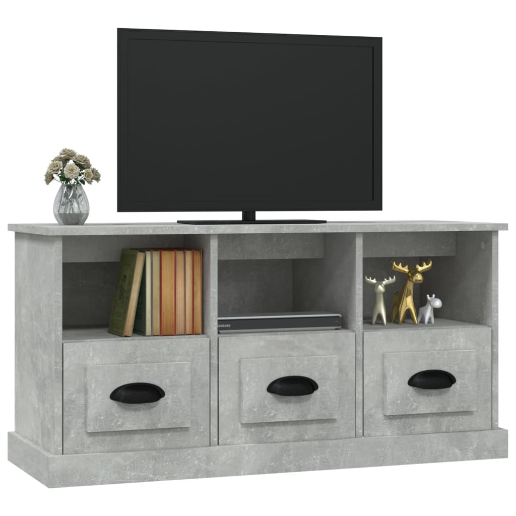 Mobile per TV Grigio Cemento 100x35x50 cm in Legno Multistrato 816292