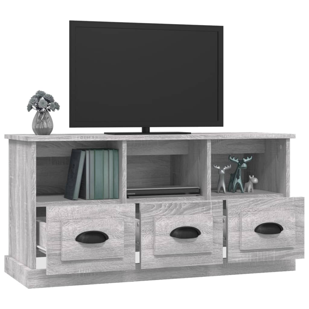 Mobile Porta TV Grigio Sonoma 100x35x50 cm in Legno Multistrato 816294