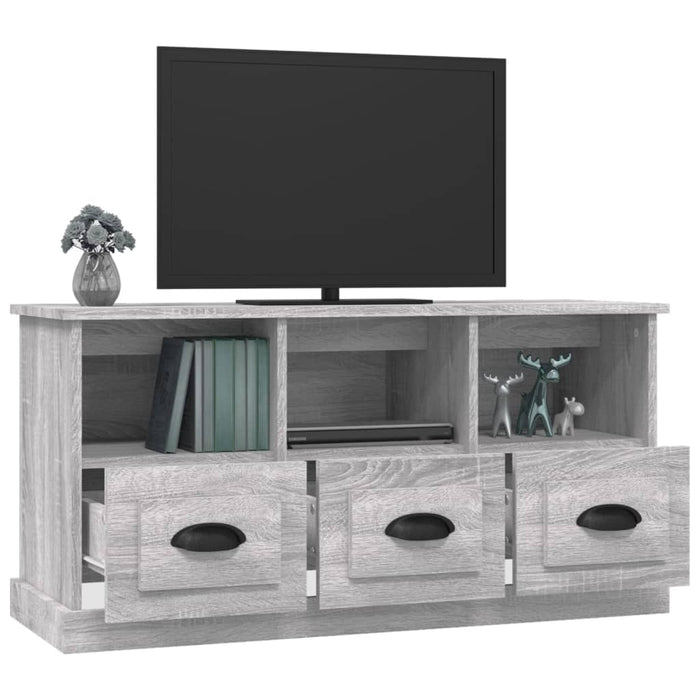 Mobile Porta TV Grigio Sonoma 100x35x50 cm in Legno Multistrato 816294