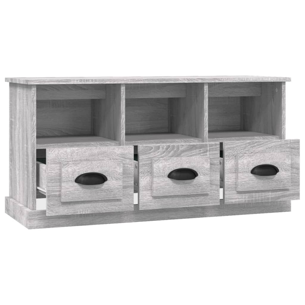 Mobile Porta TV Grigio Sonoma 100x35x50 cm in Legno Multistrato 816294