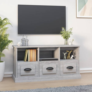 Mobile Porta TV Grigio Sonoma 100x35x50 cm in Legno Multistratocod mxl 129844