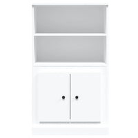 Credenza Bianca 60x35,5x103,5 cm in Legno Multistrato 816312