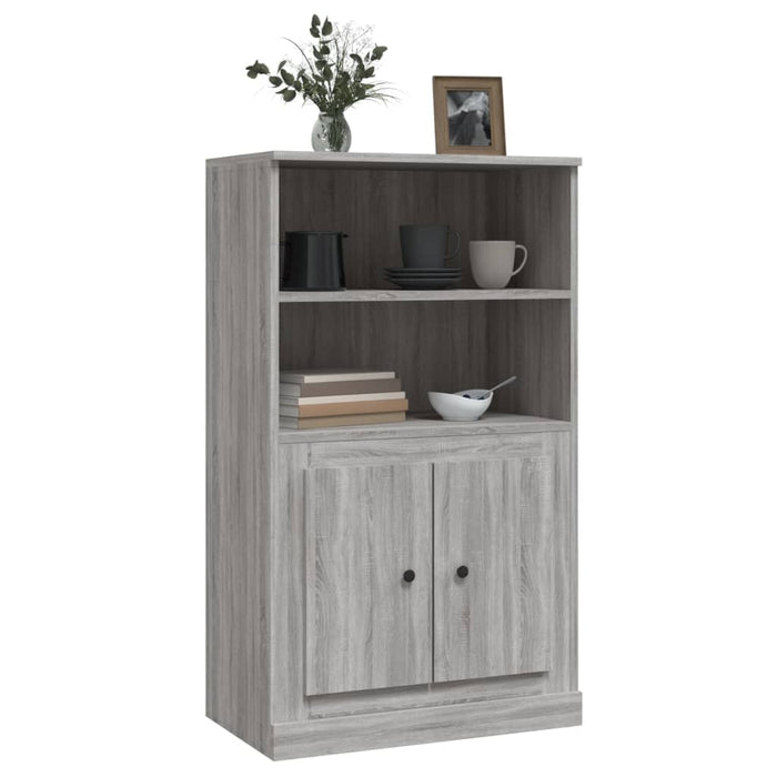 Credenza Grigio Sonoma 60x35,5x103,5 cm in Legno Multistrato 816318