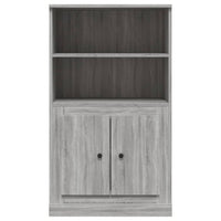 Credenza Grigio Sonoma 60x35,5x103,5 cm in Legno Multistrato 816318