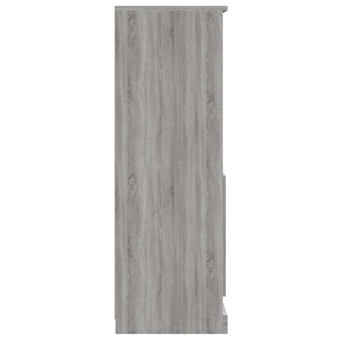 Credenza Grigio Sonoma 60x35,5x103,5 cm in Legno Multistrato 816318