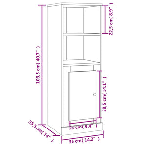 Credenza Rovere Sonoma 36x35,5x103,5 cm in Legno Multistrato 816323