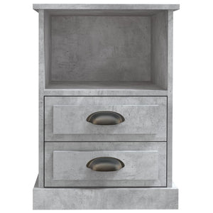 Comodini 2 pz Grigio Cemento 43x36x60 cm 816337