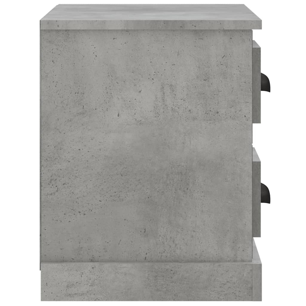 Comodino Grigio Cemento 60x35,5x45 cm 816372