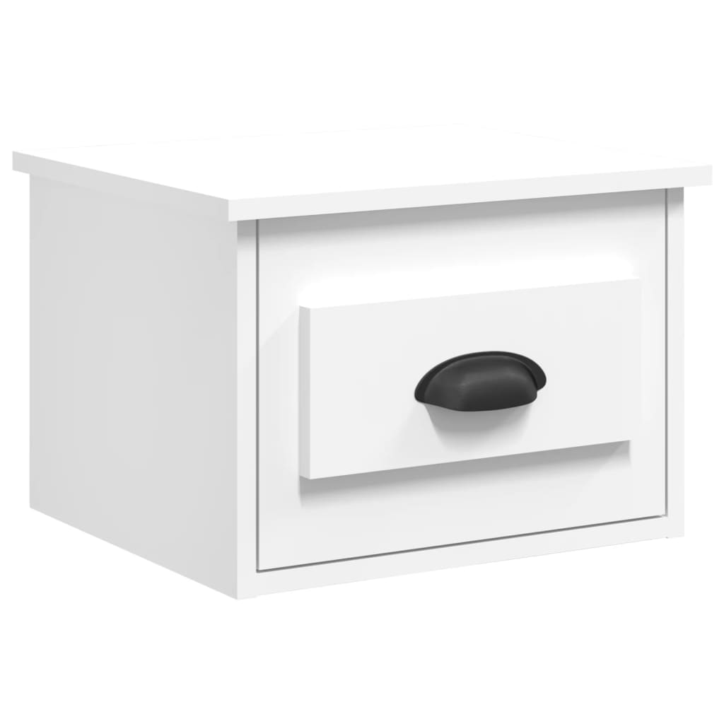 Comodino a Parete Bianco 41,5x36x28 cm 816376