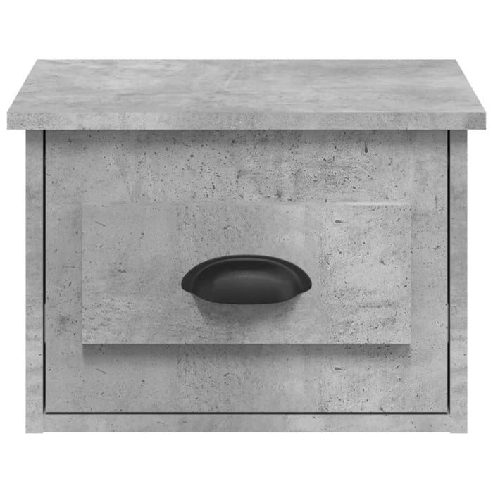 Comodino a Parete Grigio Cemento 41,5x36x28 cm 816384