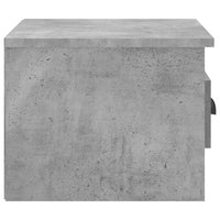 Comodino a Parete Grigio Cemento 41,5x36x28 cm 816384