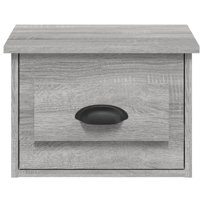 Comodini a Parete 2 pz Grigio Sonoma 41,5x36x28 cm 816389