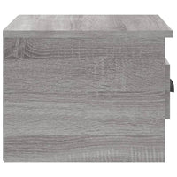 Comodini a Parete 2 pz Grigio Sonoma 41,5x36x28 cm 816389