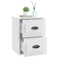 Comodino a Parete Bianco Lucido 41,5x36x53 cm 816396