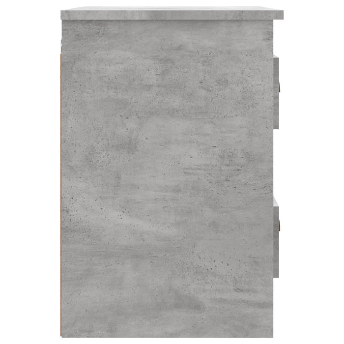 Comodino a Parete Grigio Cemento 41,5x36x53 cm 816400