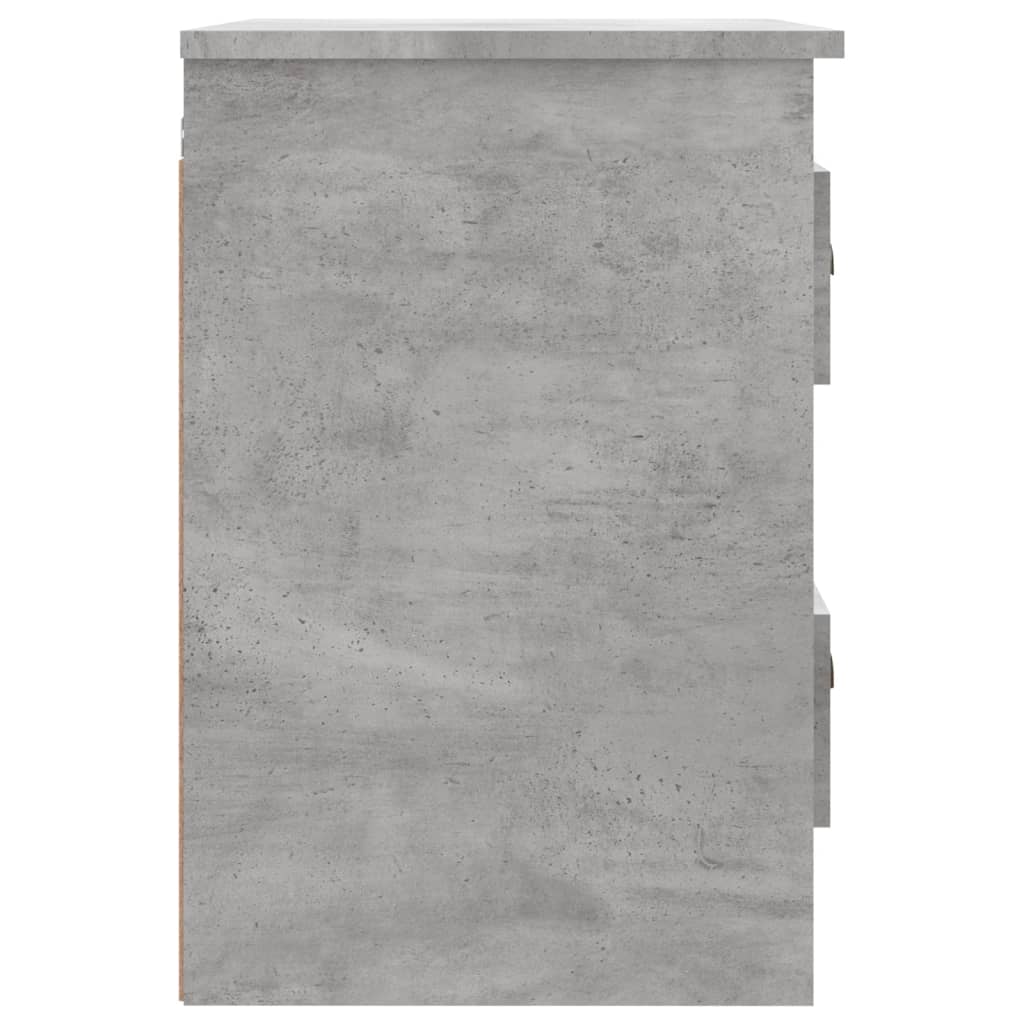 Comodini a Parete 2 pz Grigio Cemento 41,5x36x53 cm 816401