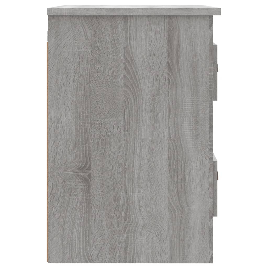 Comodini a Parete 2 pz Grigio Sonoma 41,5x36x53 cm 816405