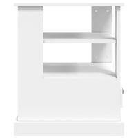 Tavolino Bianco 50x50x60 cm in Legno Multistrato 816408