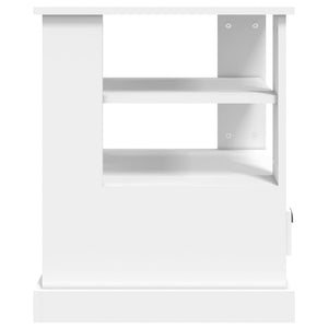 Tavolino Bianco 50x50x60 cm in Legno Multistrato 816408