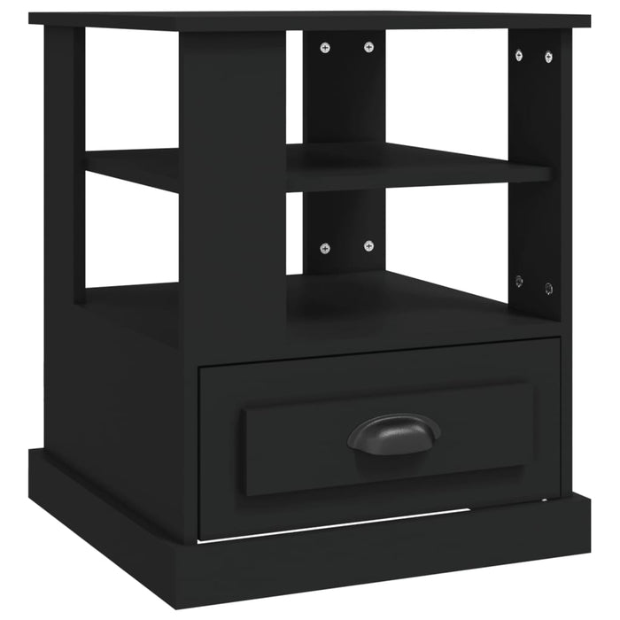 Tavolino Nero 50x50x60 cm in Legno Multistrato 816409