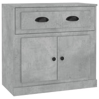 Credenza Grigio Cemento 70x35,5x67,5 cm in Legno Multistrato 816428