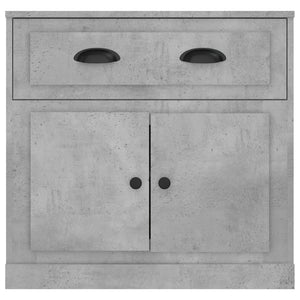 Credenza Grigio Cemento 70x35,5x67,5 cm in Legno Multistrato 816428