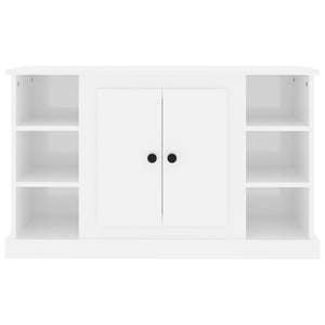 Credenza Bianco Lucido 100x35,5x60 cm in Legno Multistrato 816442