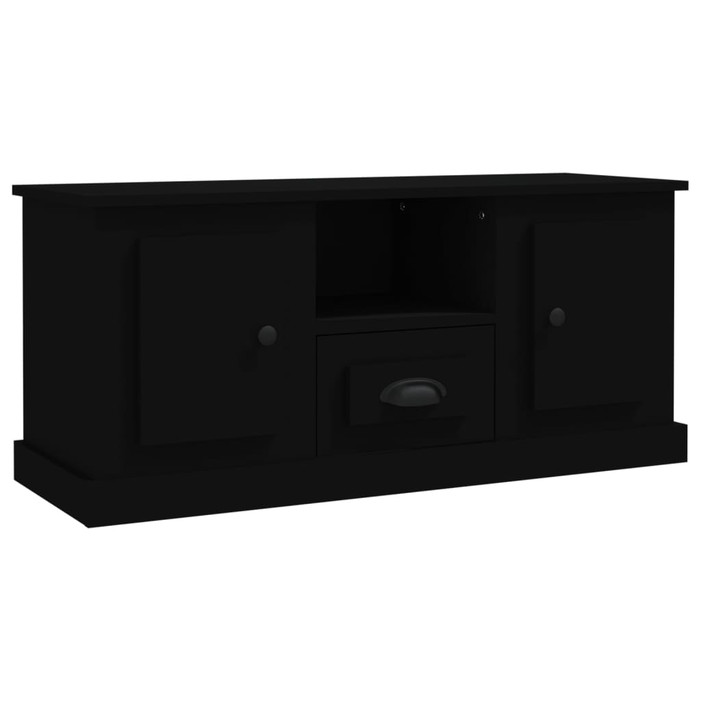 Mobile Porta TV Nero 100x35,5x45 cm in Legno Multistrato 816457