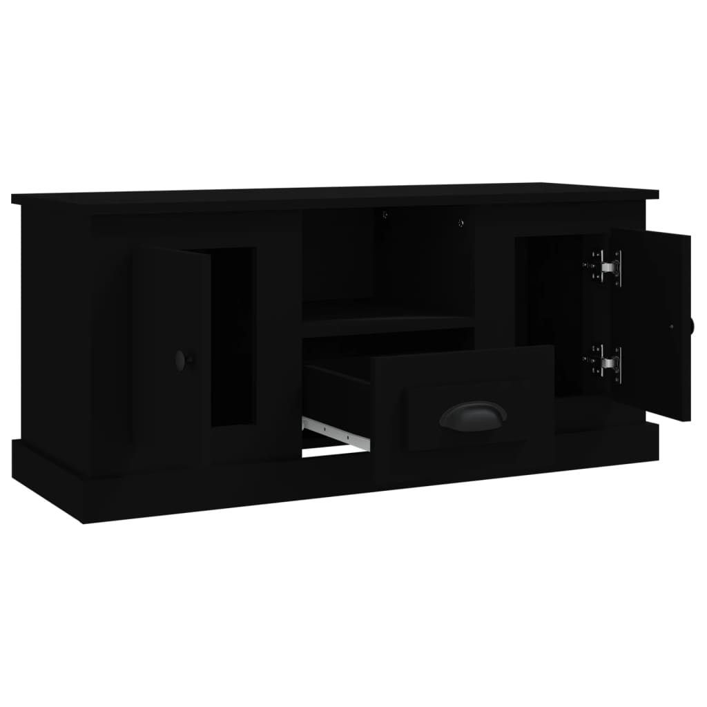 Mobile Porta TV Nero 100x35,5x45 cm in Legno Multistrato 816457